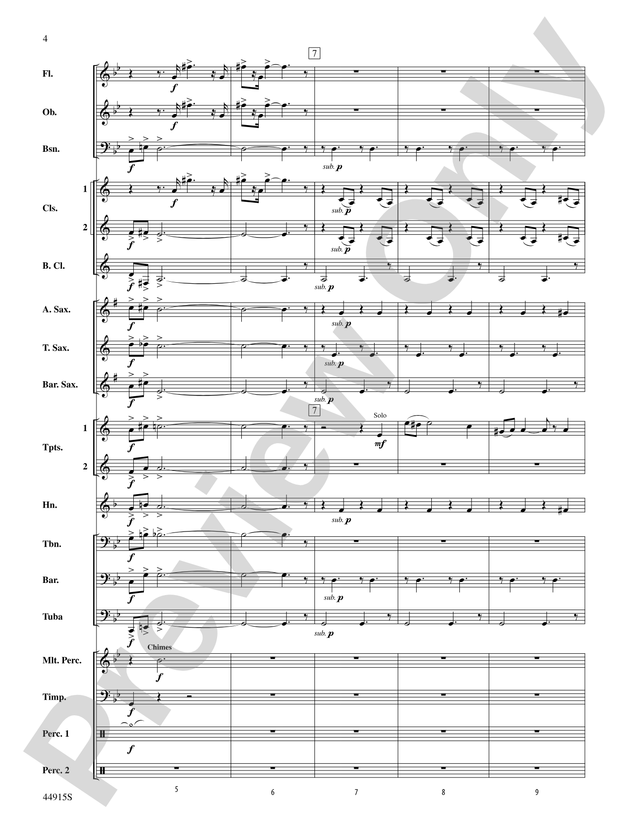 Transylvanian Lullaby: Concert Band Conductor Score & Parts