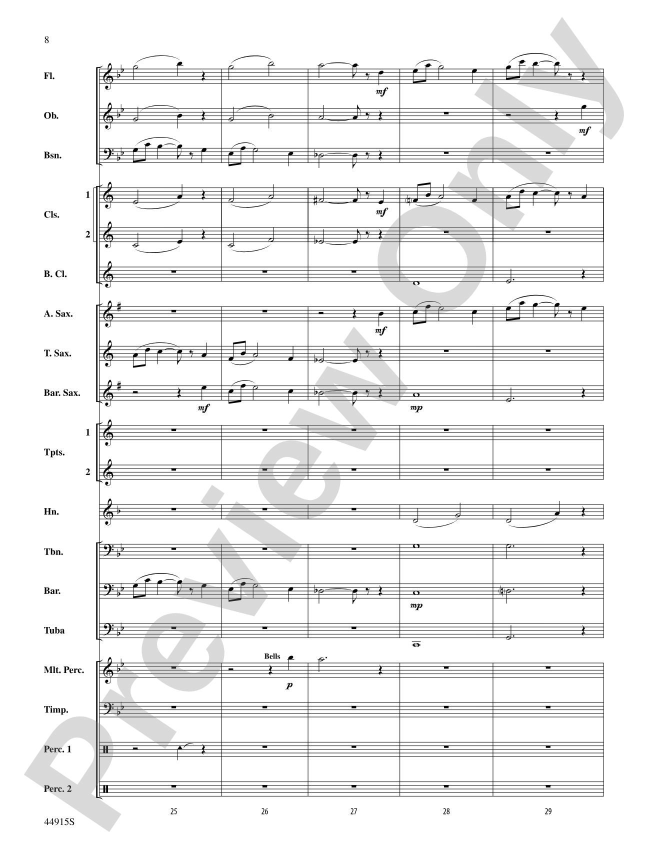 Transylvanian Lullaby: Concert Band Conductor Score & Parts