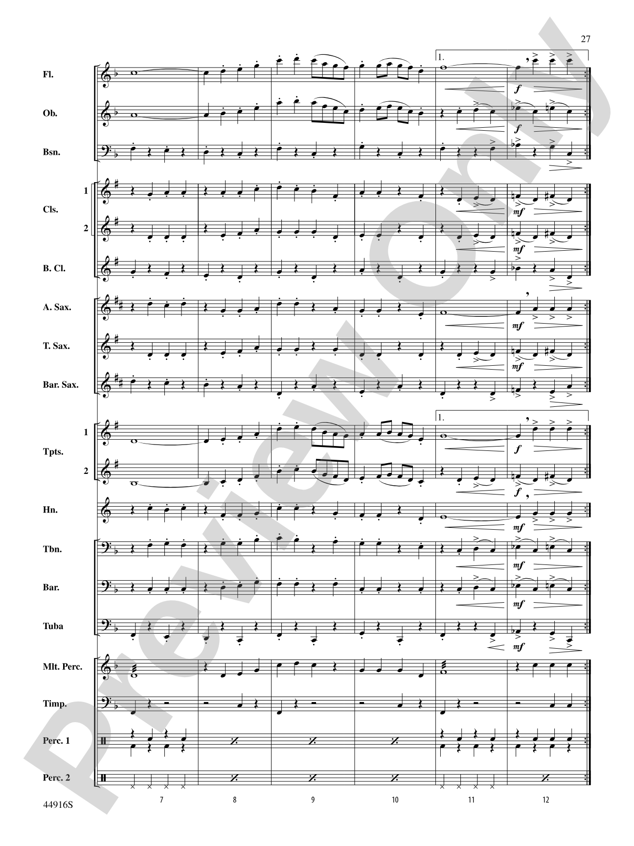 Happy Holidays---Vol. 3: Concert Band Conductor Score & Parts