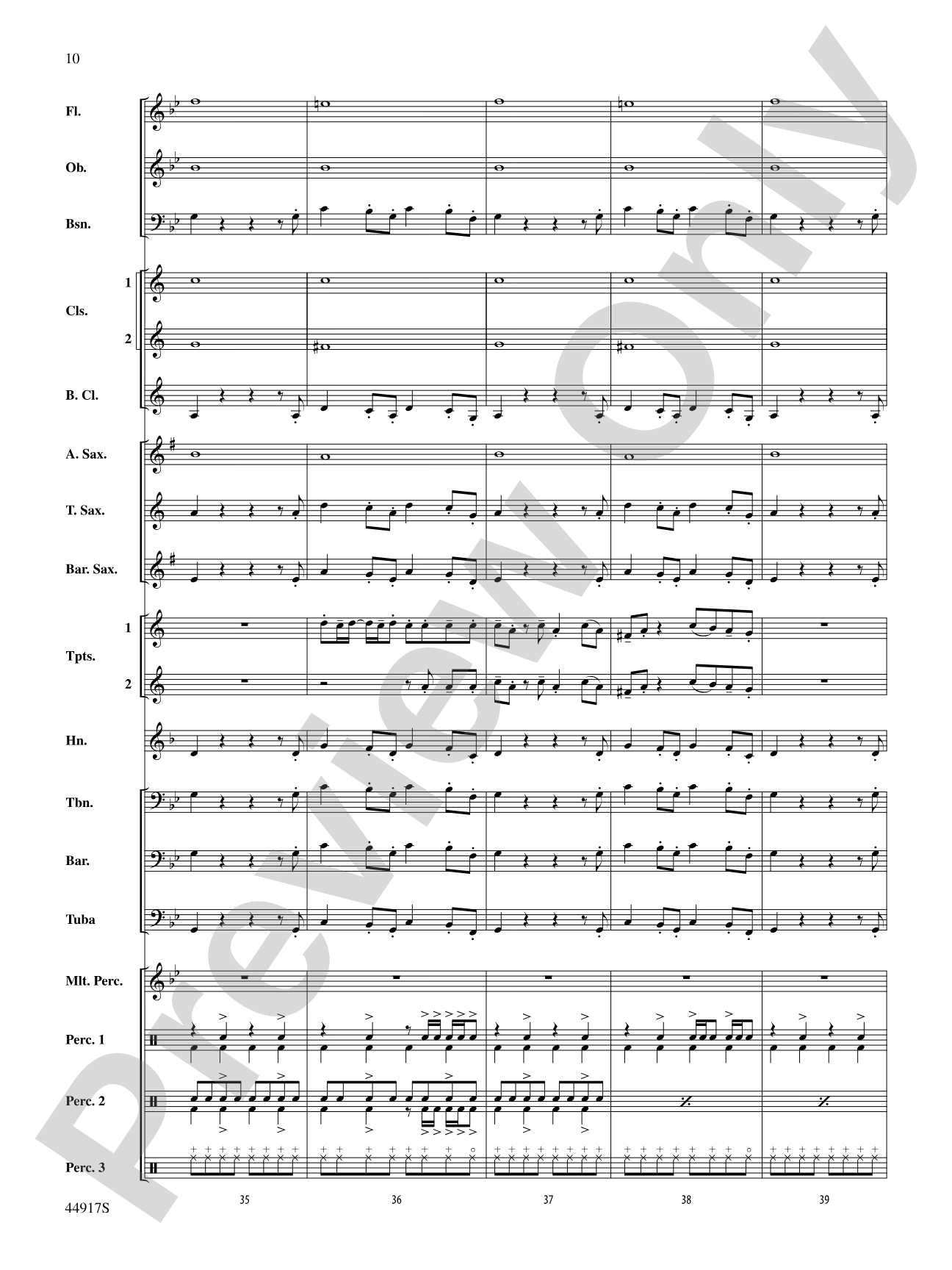 Uptown Funk: Concert Band Conductor Score & Parts