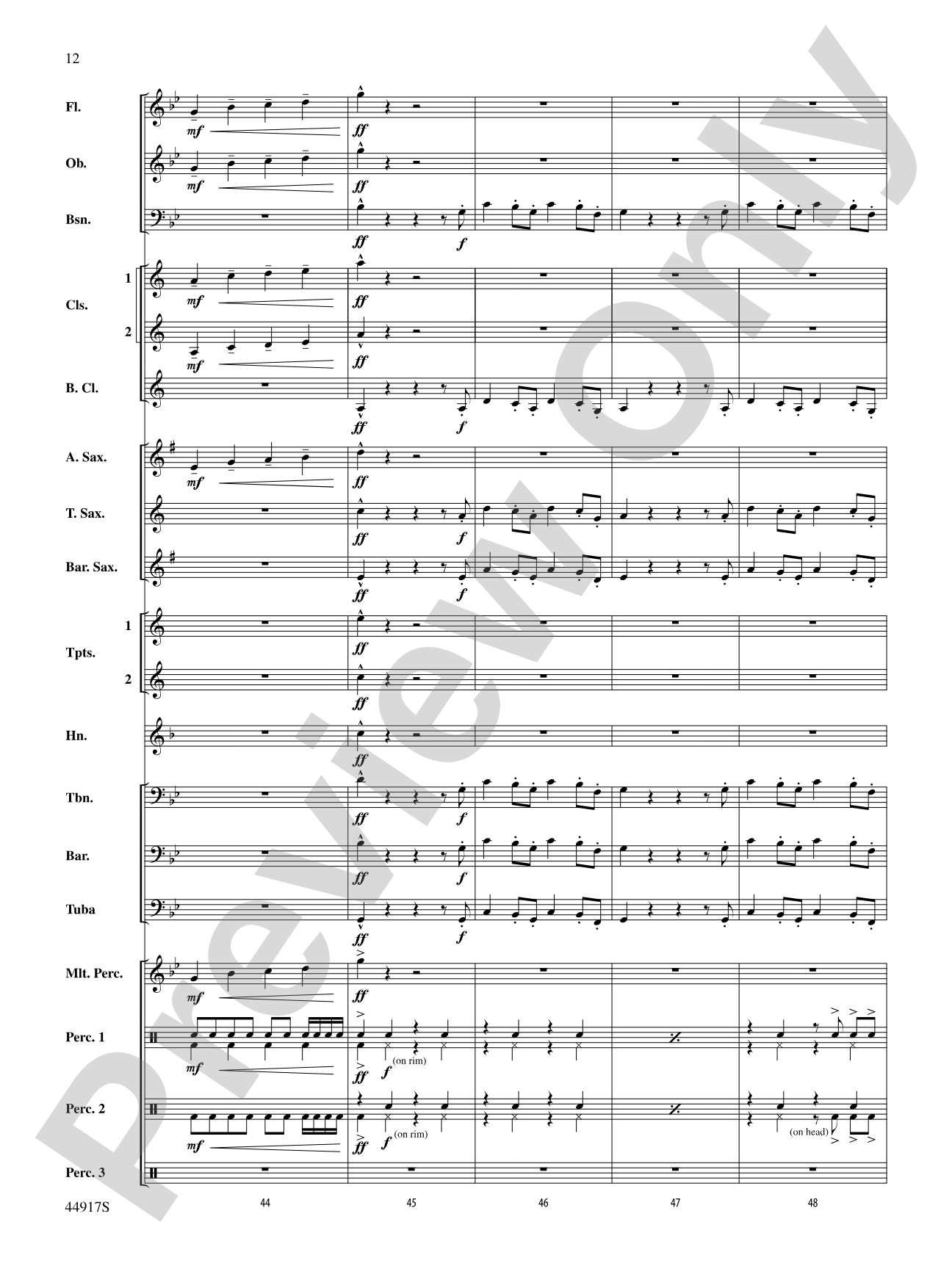Uptown Funk: Concert Band Conductor Score & Parts