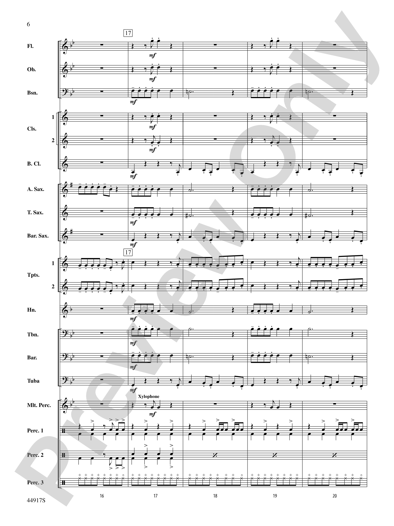 Uptown Funk: Concert Band Conductor Score & Parts