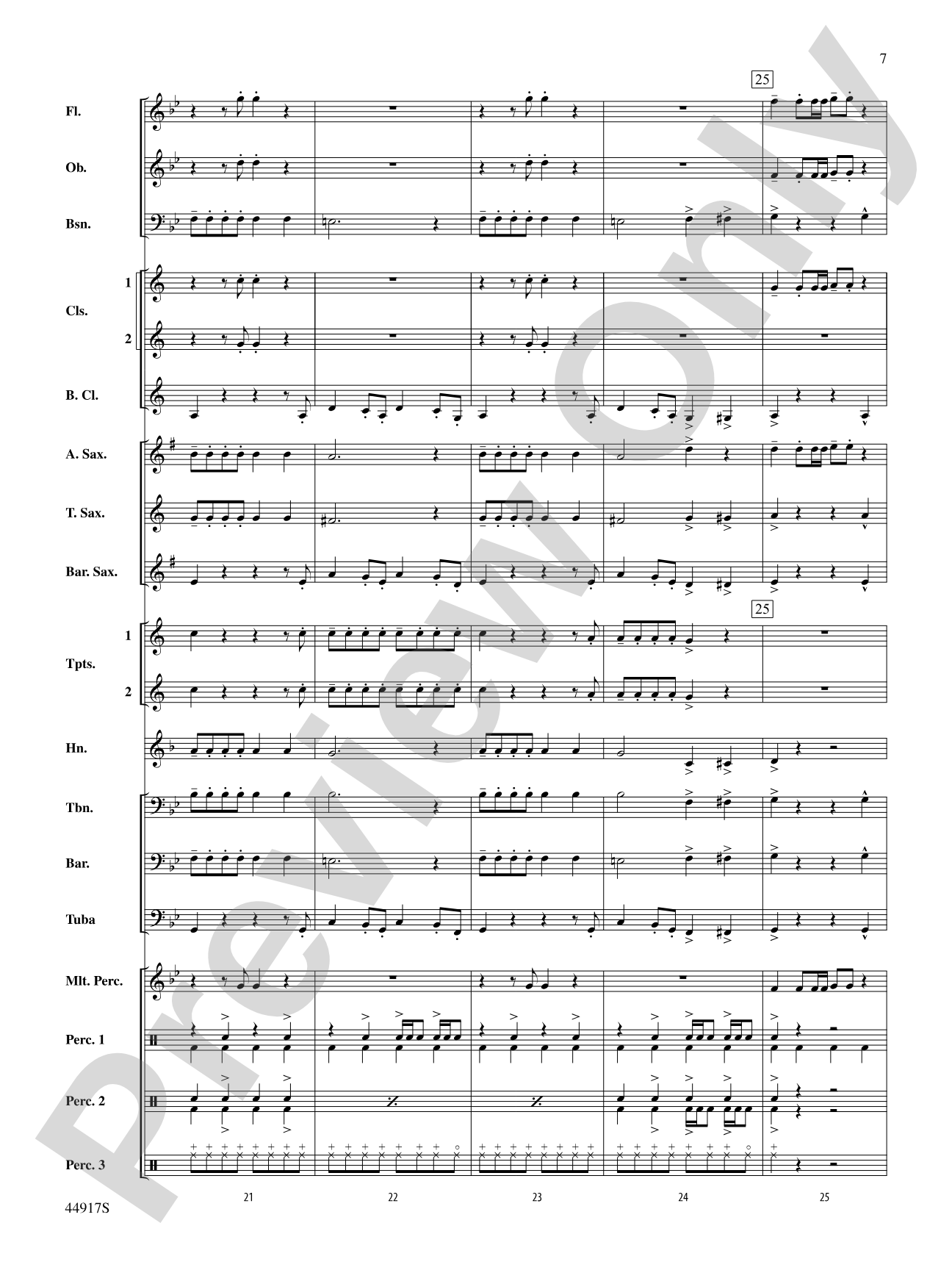 Uptown Funk: Concert Band Conductor Score & Parts