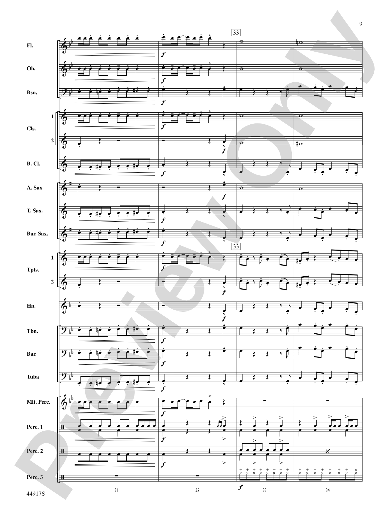 Uptown Funk: Concert Band Conductor Score & Parts