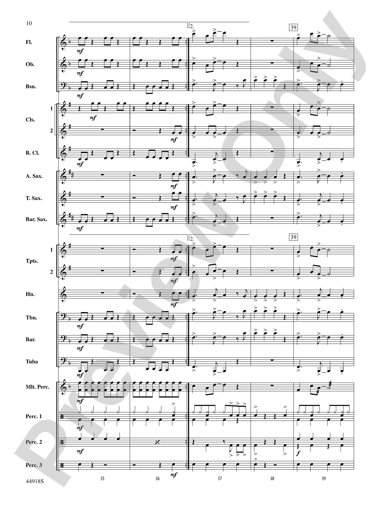 Shut Up and Dance: Concert Band Conductor Score & Parts