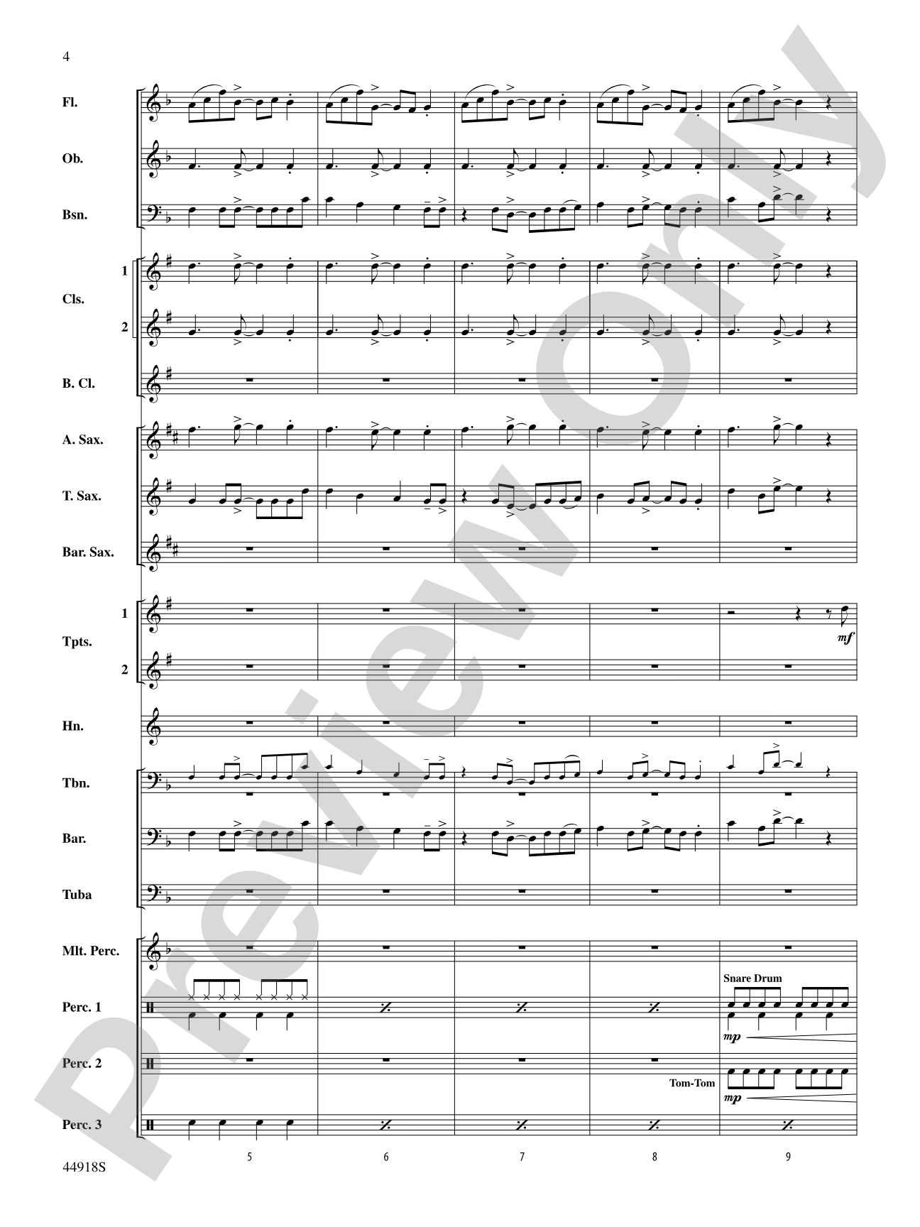 Shut Up and Dance: Concert Band Conductor Score & Parts