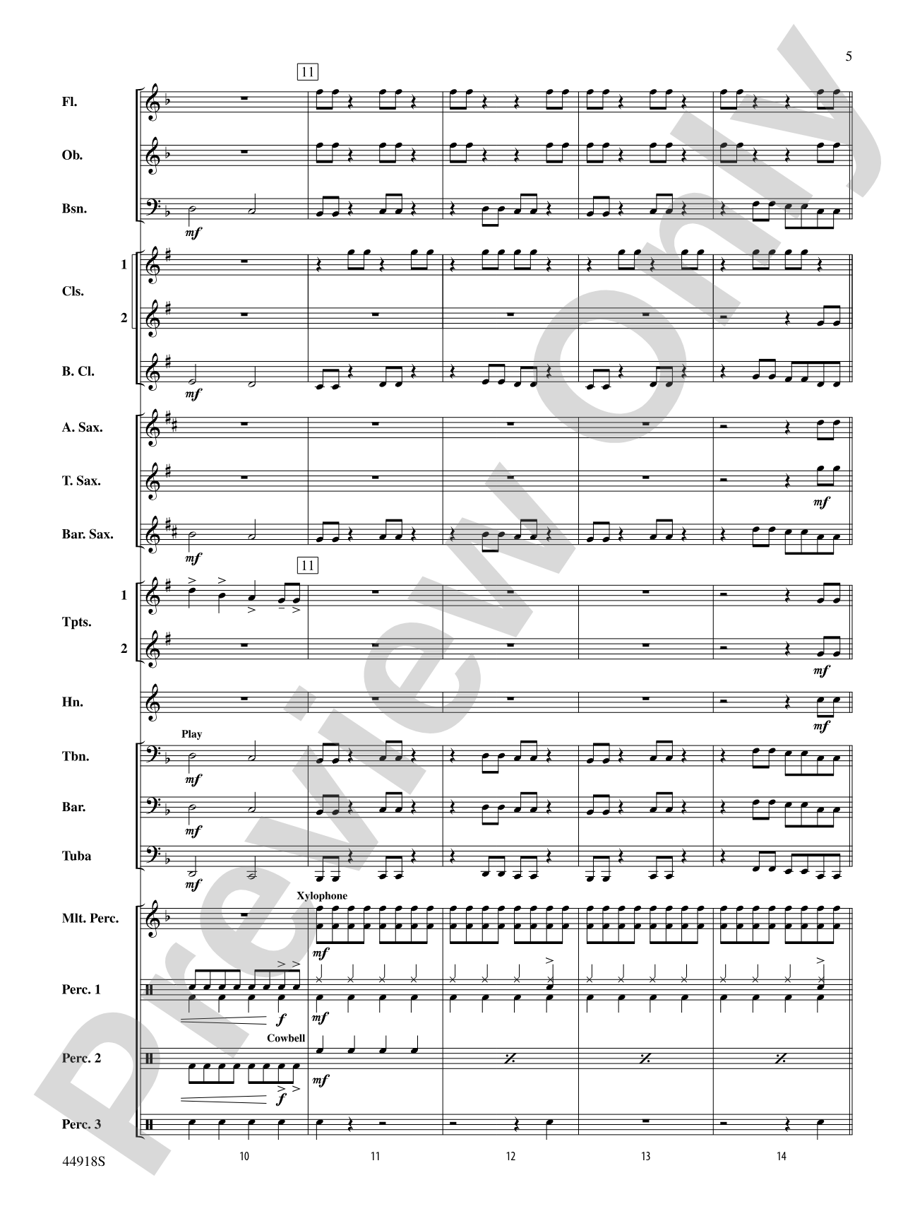 Shut Up and Dance: Concert Band Conductor Score & Parts