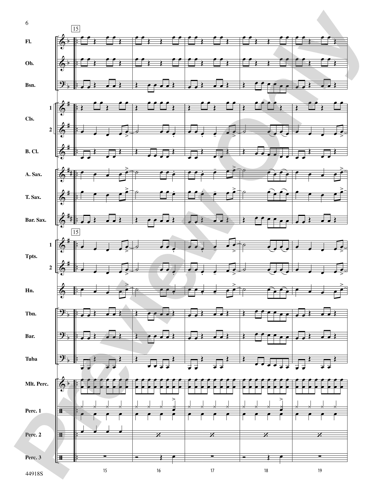 Shut Up and Dance: Concert Band Conductor Score & Parts