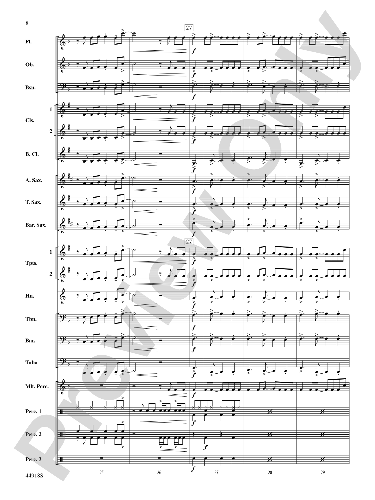 Shut Up and Dance: Concert Band Conductor Score & Parts