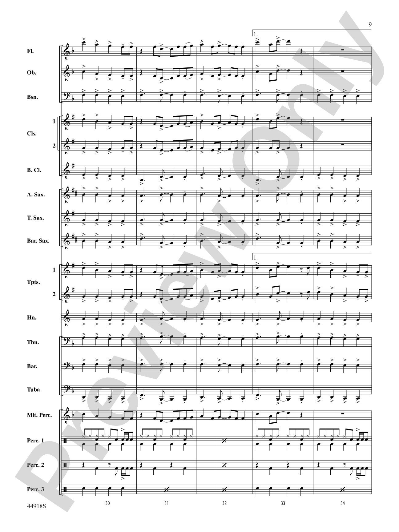 Shut Up and Dance: Concert Band Conductor Score & Parts