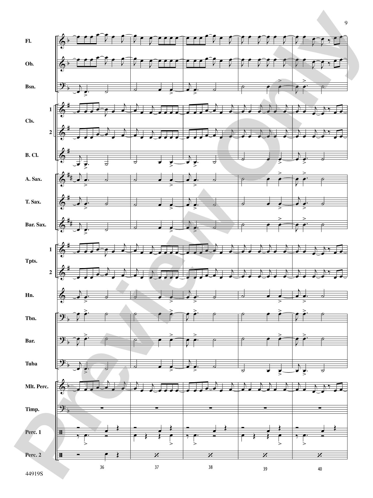 Heartbeat Song: Concert Band Conductor Score & Parts