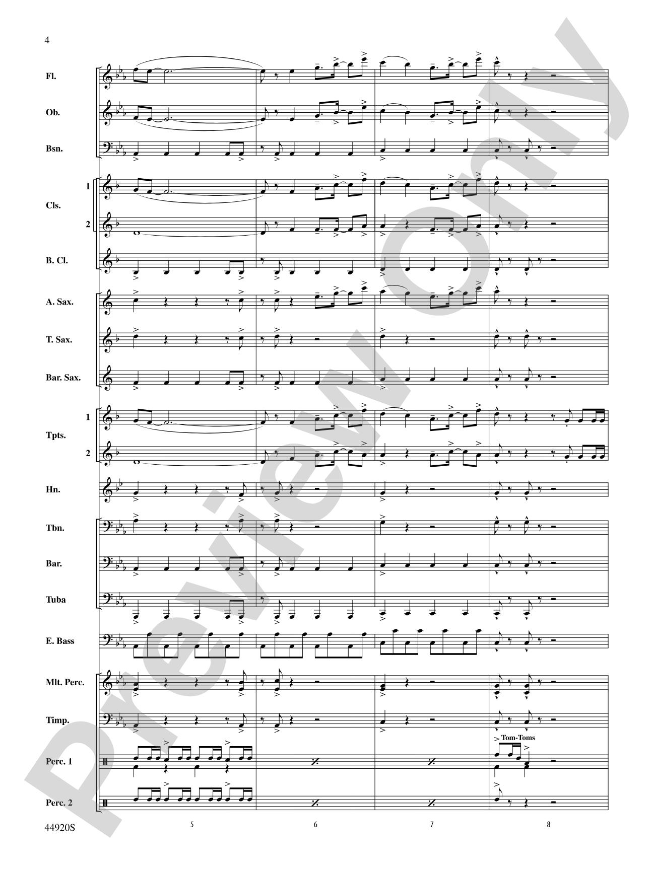 Want to Want Me: Concert Band Conductor Score & Parts
