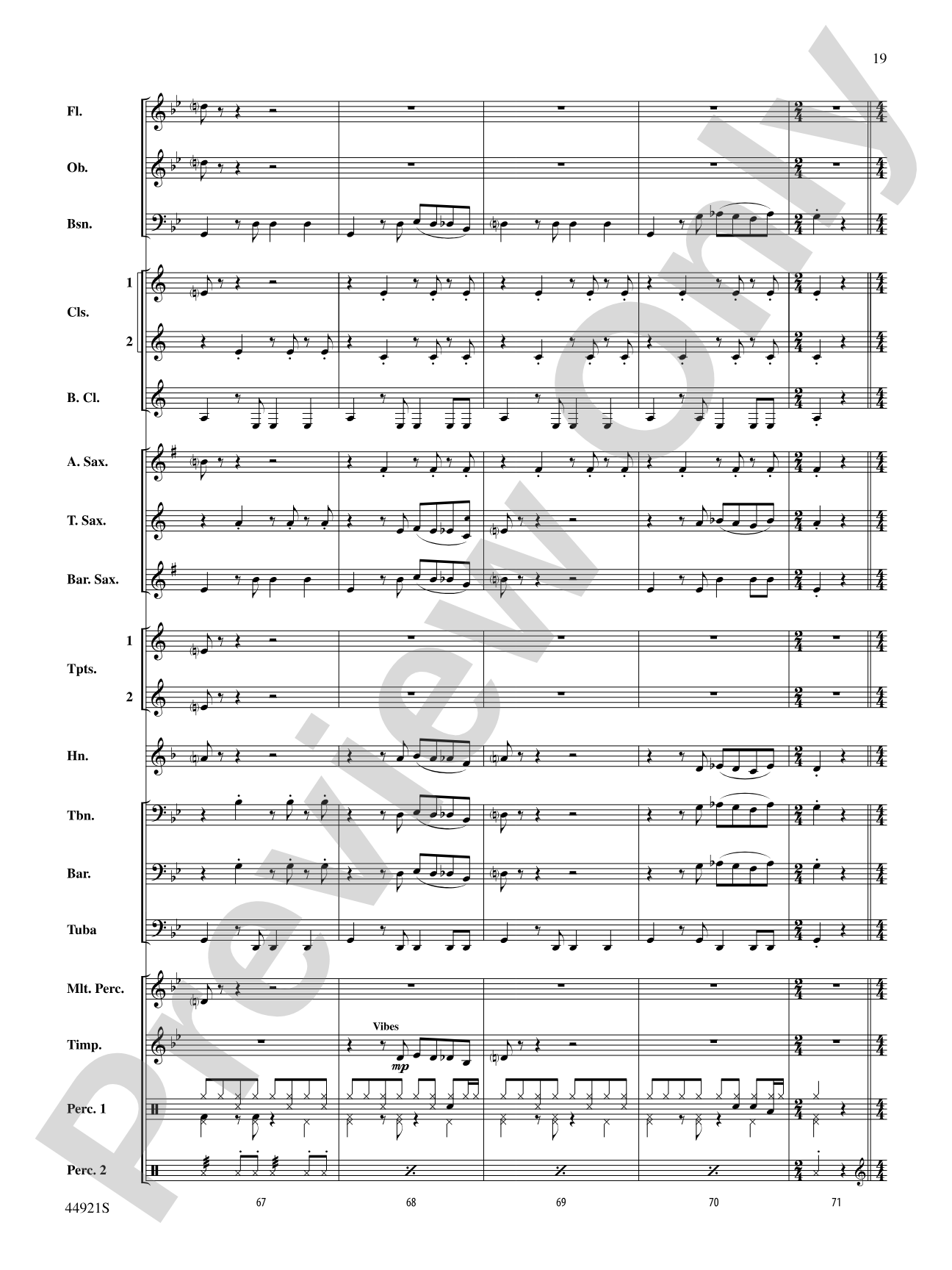 The Man from U.N.C.L.E. (from the Original Motion Picture Soundtrack): Concert Band Conductor Score & Parts
