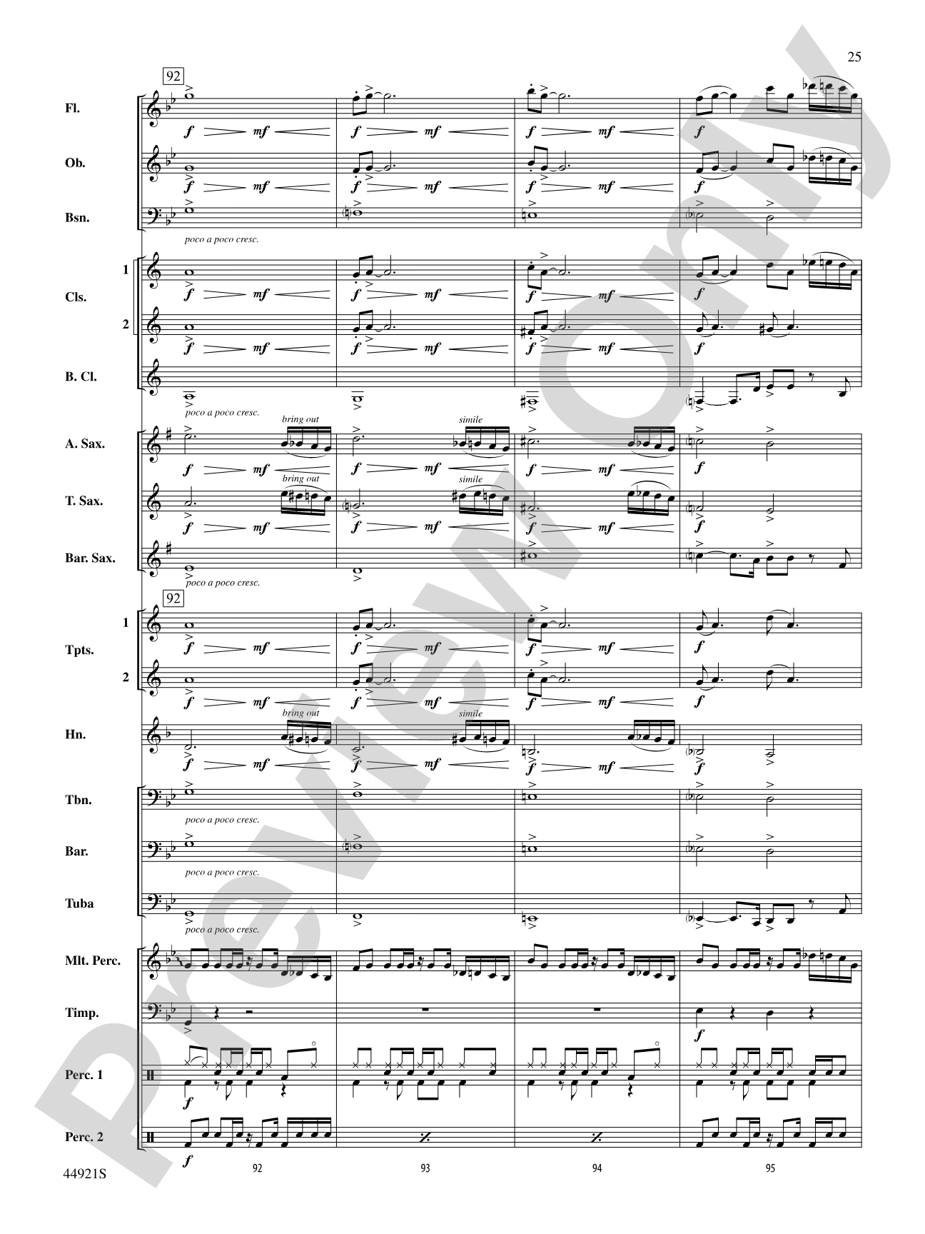 The Man from U.N.C.L.E. (from the Original Motion Picture Soundtrack): Concert Band Conductor Score & Parts
