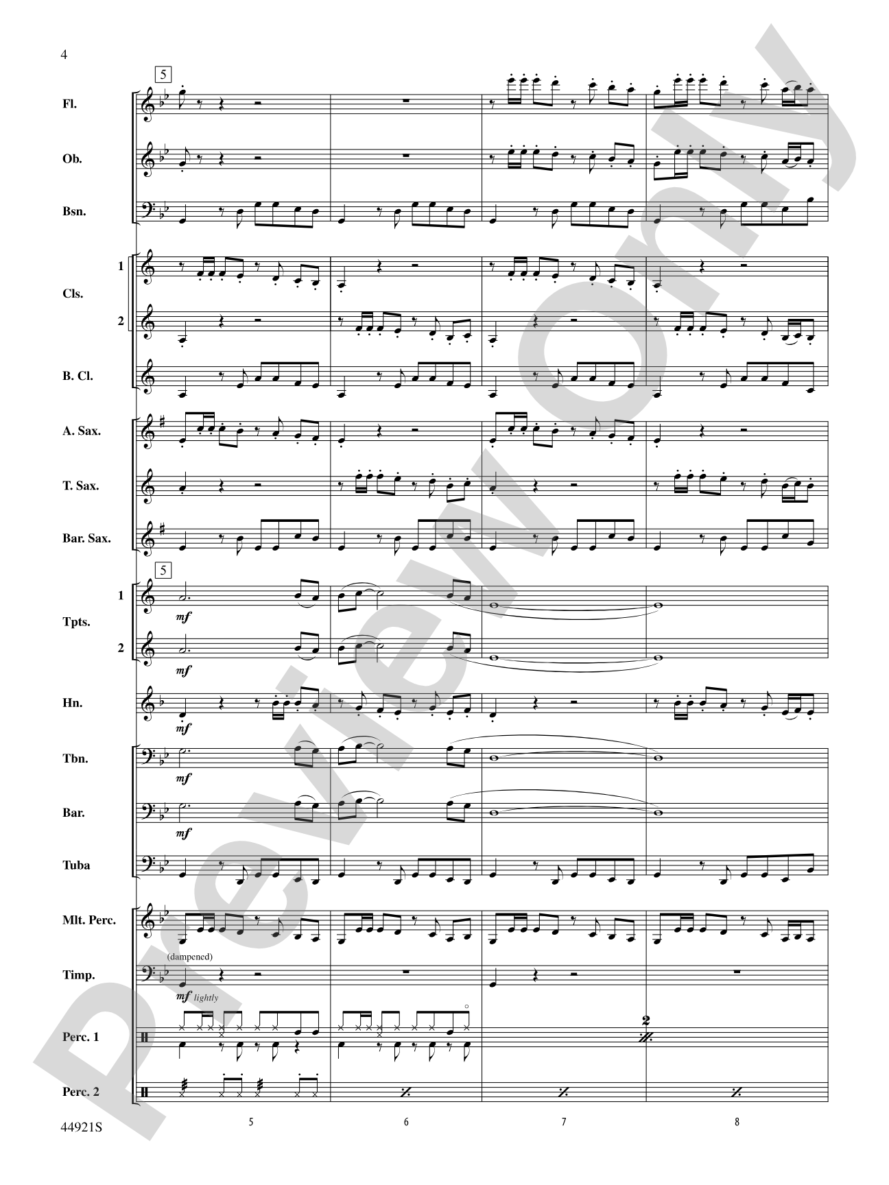 The Man from U.N.C.L.E. (from the Original Motion Picture Soundtrack): Concert Band Conductor Score & Parts