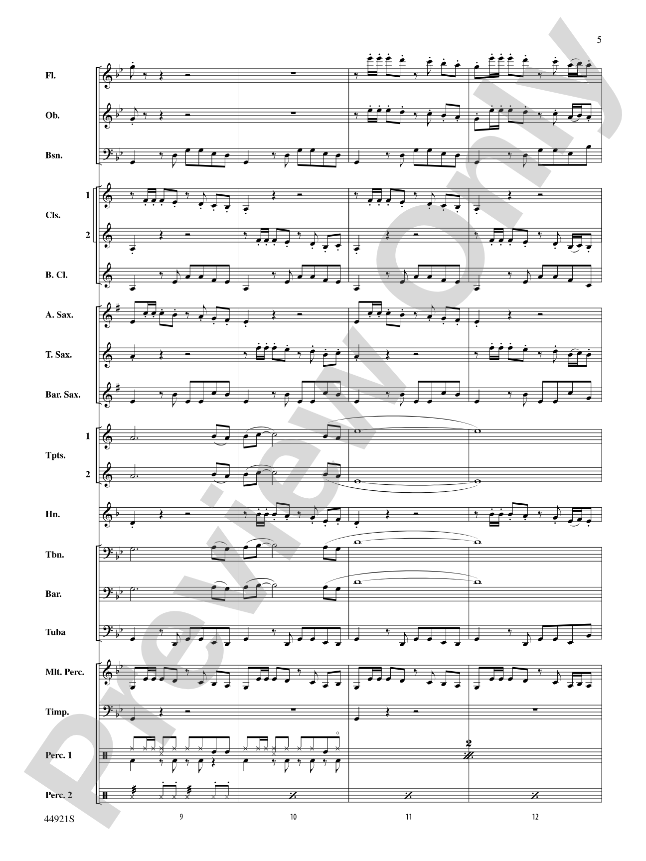 The Man from U.N.C.L.E. (from the Original Motion Picture Soundtrack): Concert Band Conductor Score & Parts