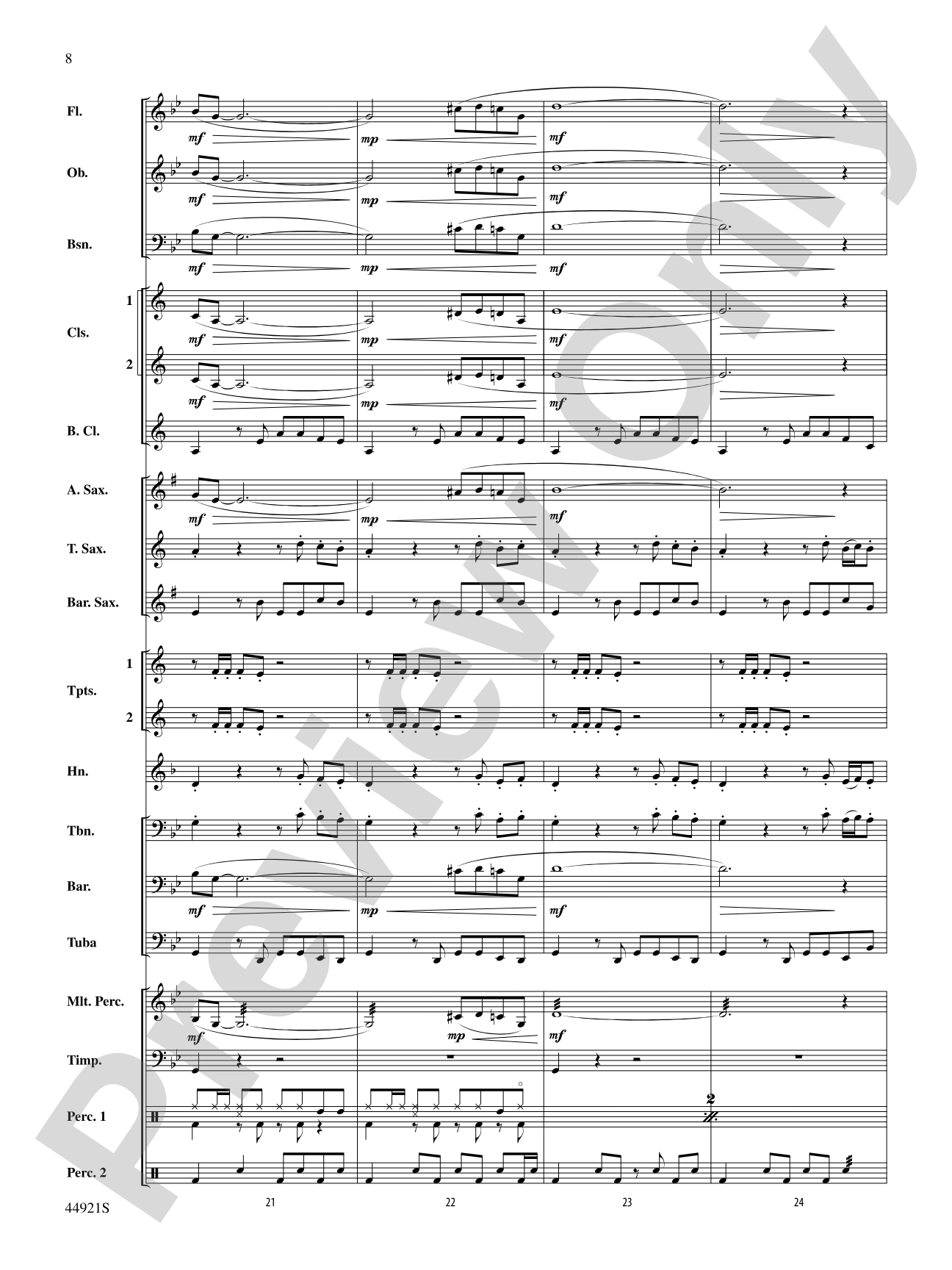 The Man from U.N.C.L.E. (from the Original Motion Picture Soundtrack): Concert Band Conductor Score & Parts