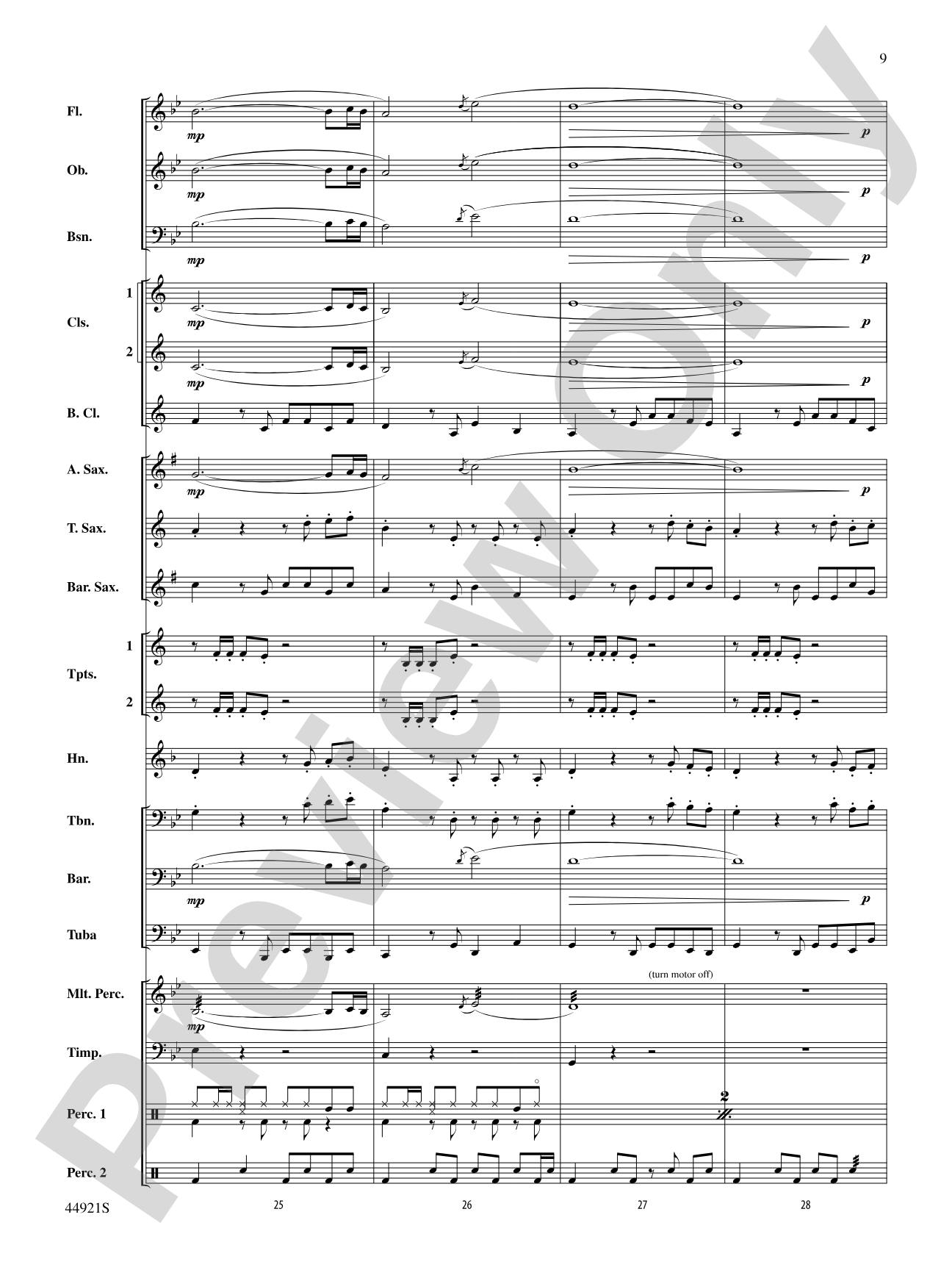 The Man from U.N.C.L.E. (from the Original Motion Picture Soundtrack): Concert Band Conductor Score & Parts
