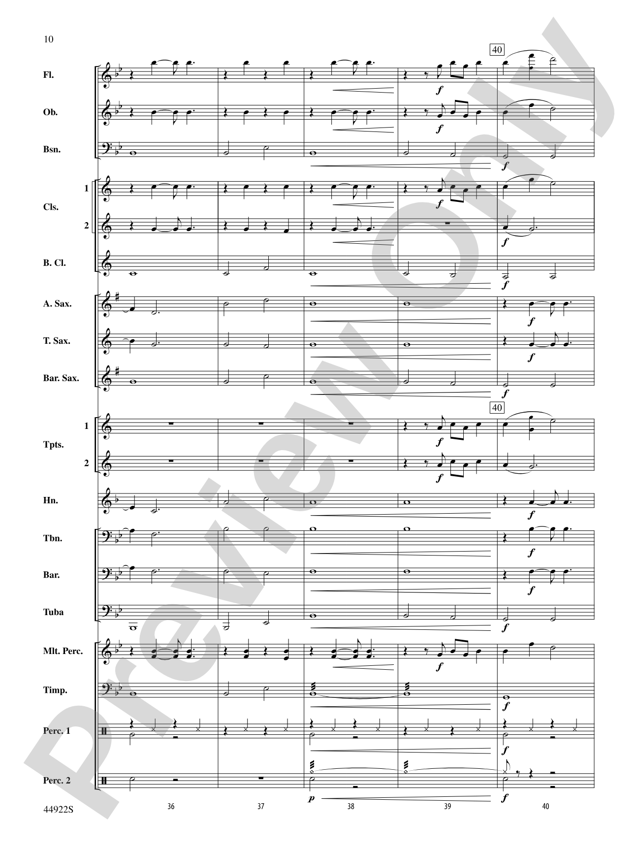 Bright: Concert Band Conductor Score & Parts