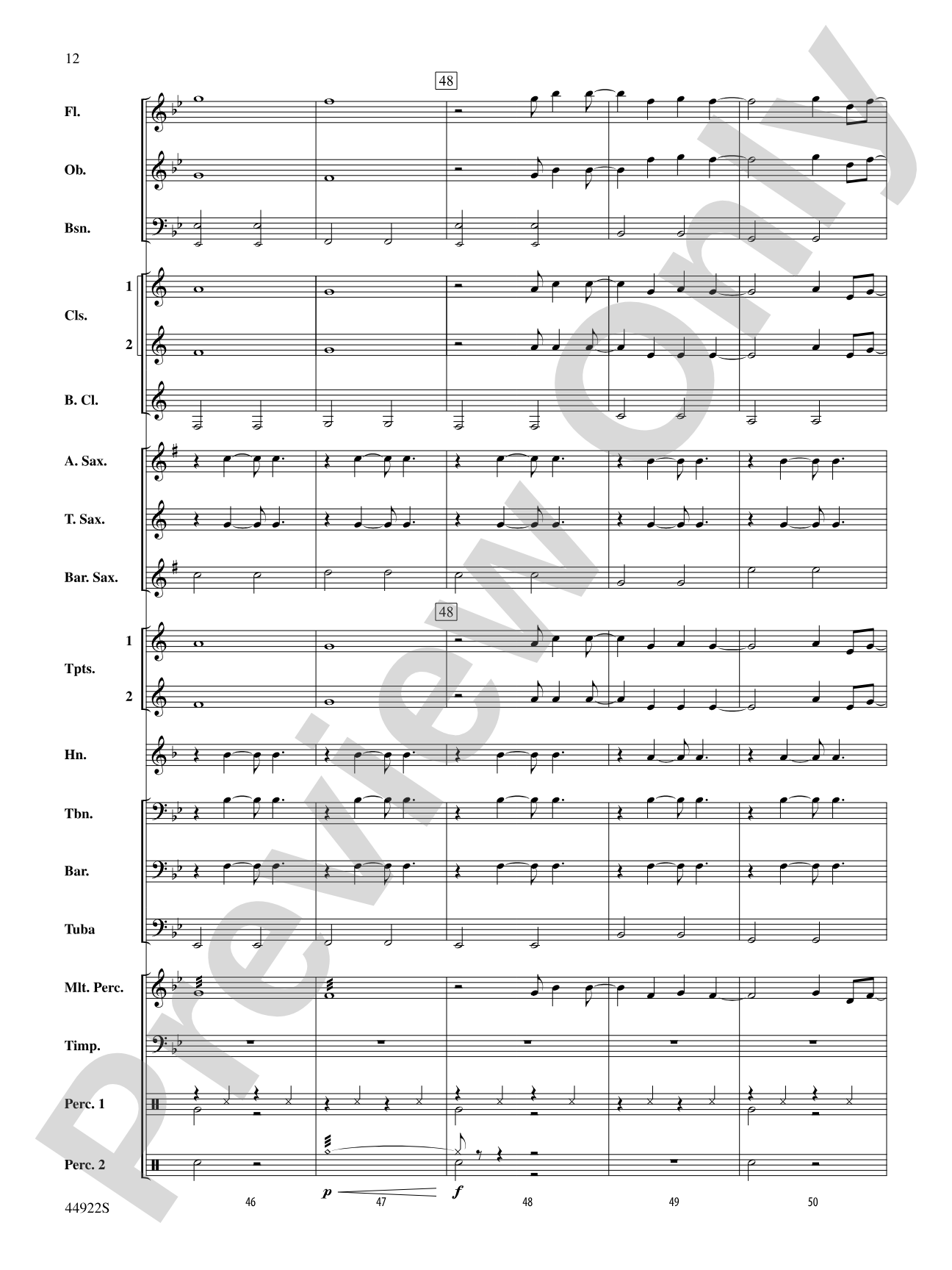 Bright: Concert Band Conductor Score & Parts