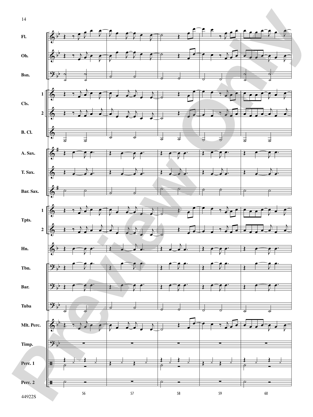 Bright: Concert Band Conductor Score & Parts