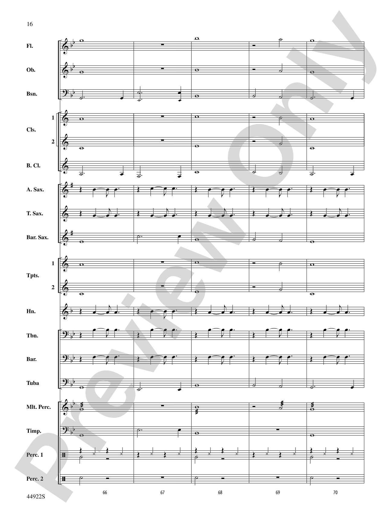 Bright: Concert Band Conductor Score & Parts
