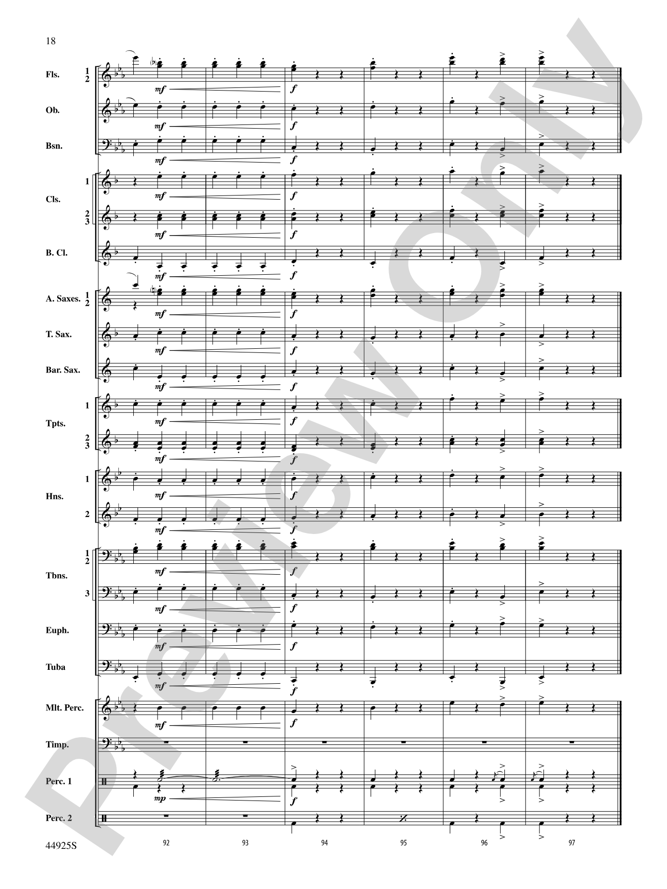 Suite from Symphonie Fantastique: Concert Band Conductor Score & Parts