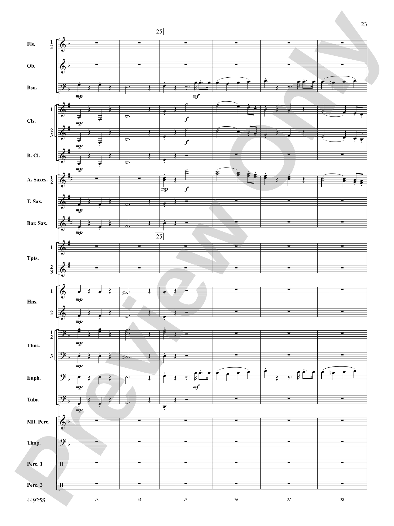 Suite from Symphonie Fantastique: Concert Band Conductor Score & Parts