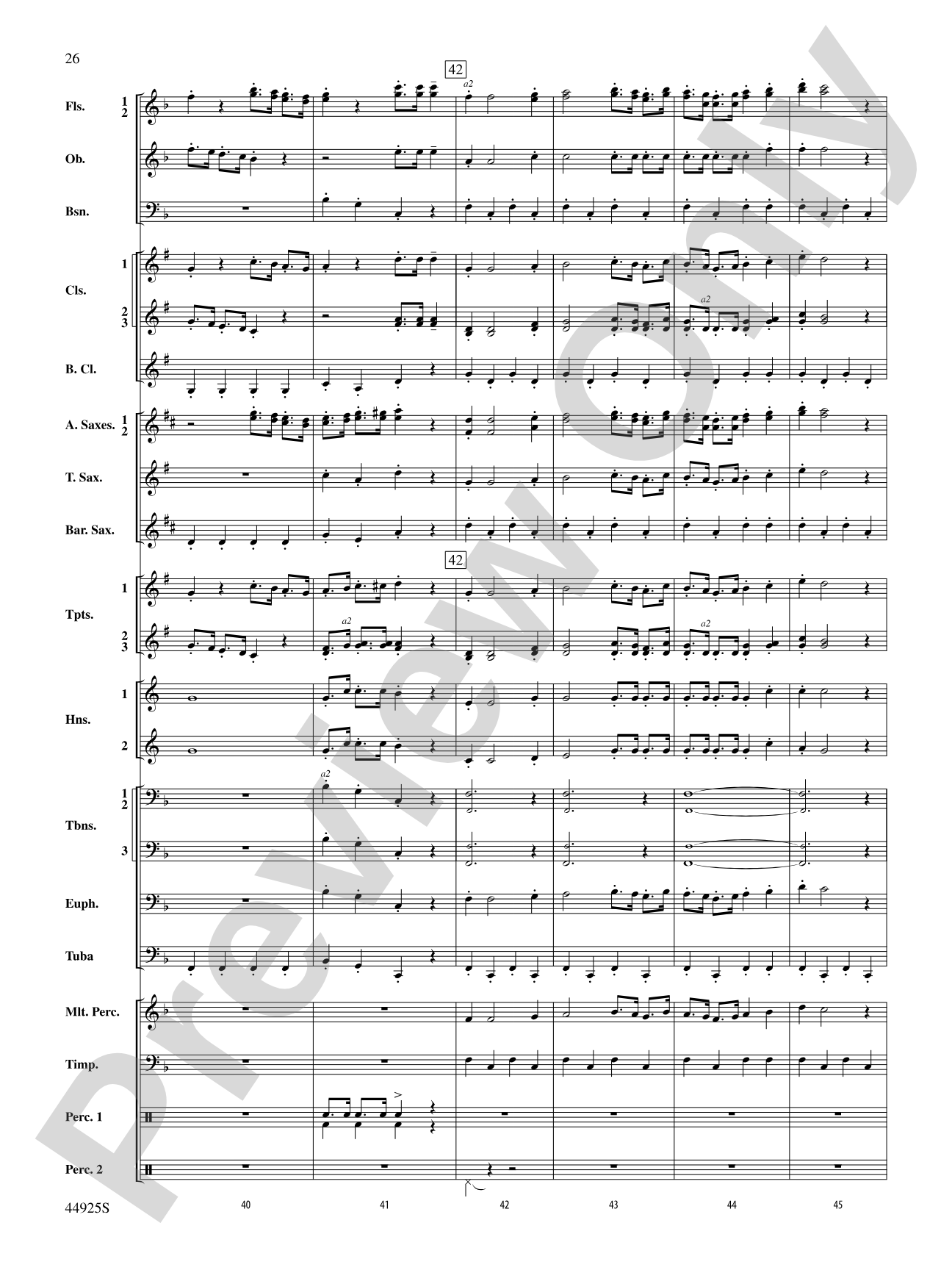 Suite from Symphonie Fantastique: Concert Band Conductor Score & Parts