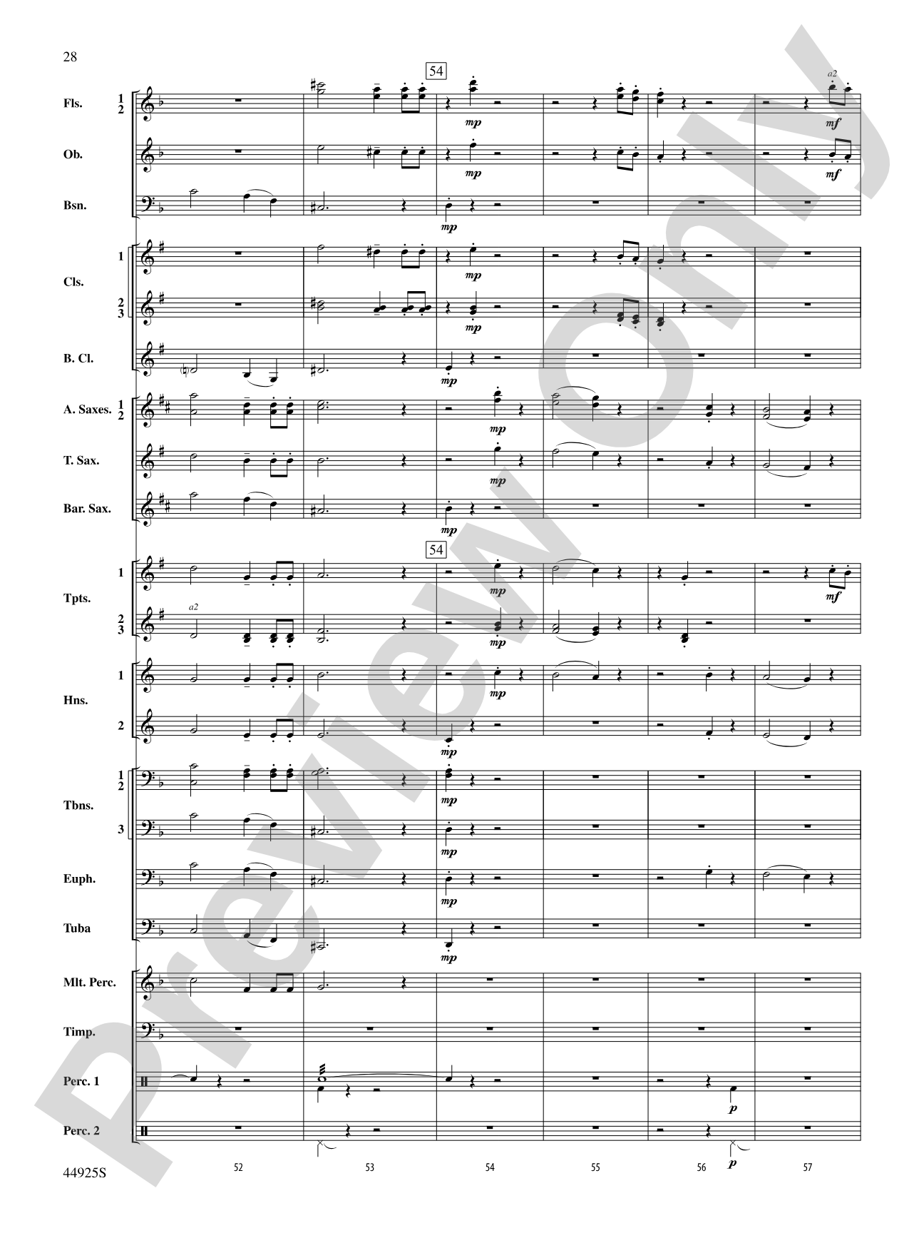 Suite from Symphonie Fantastique: Concert Band Conductor Score & Parts