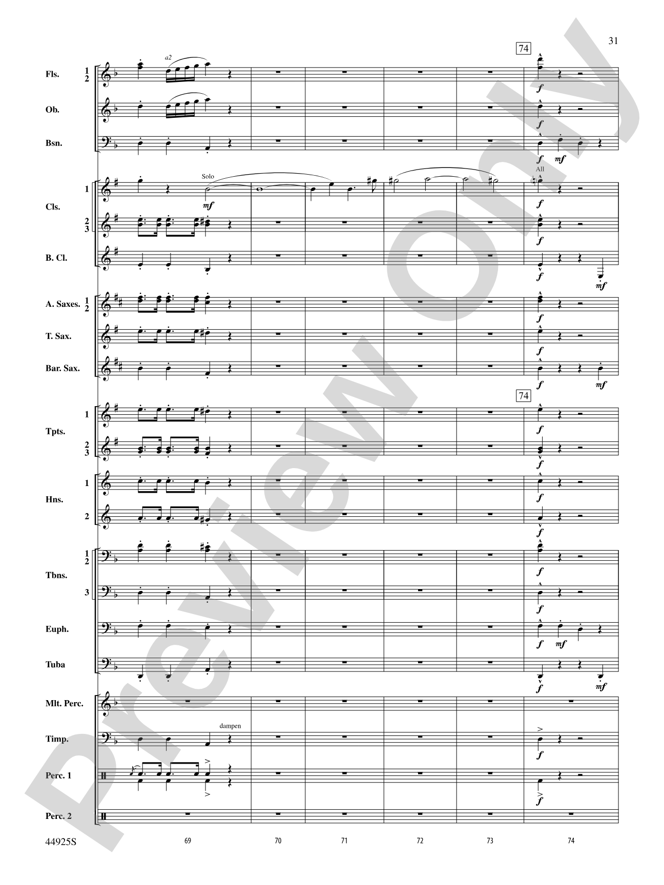 Suite from Symphonie Fantastique: Concert Band Conductor Score & Parts