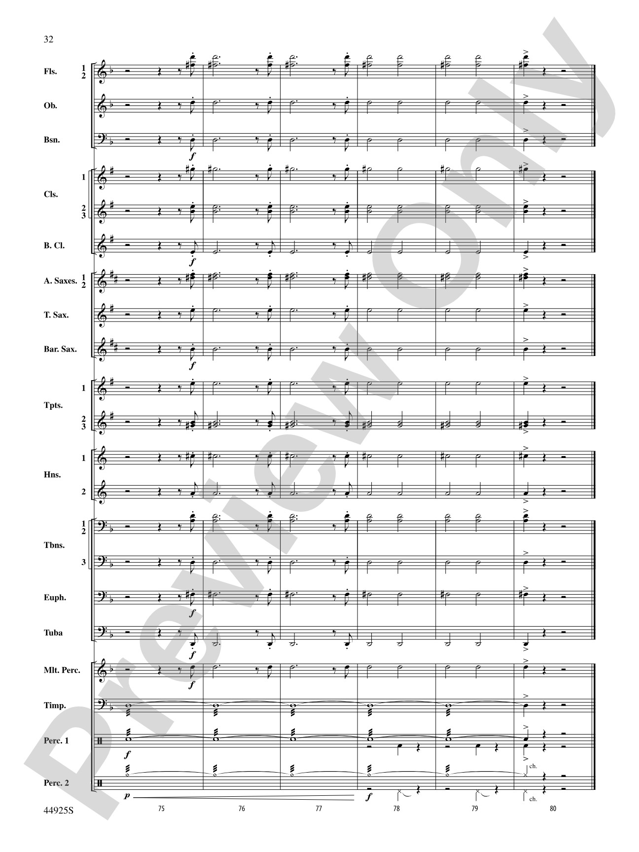 Suite from Symphonie Fantastique: Concert Band Conductor Score & Parts