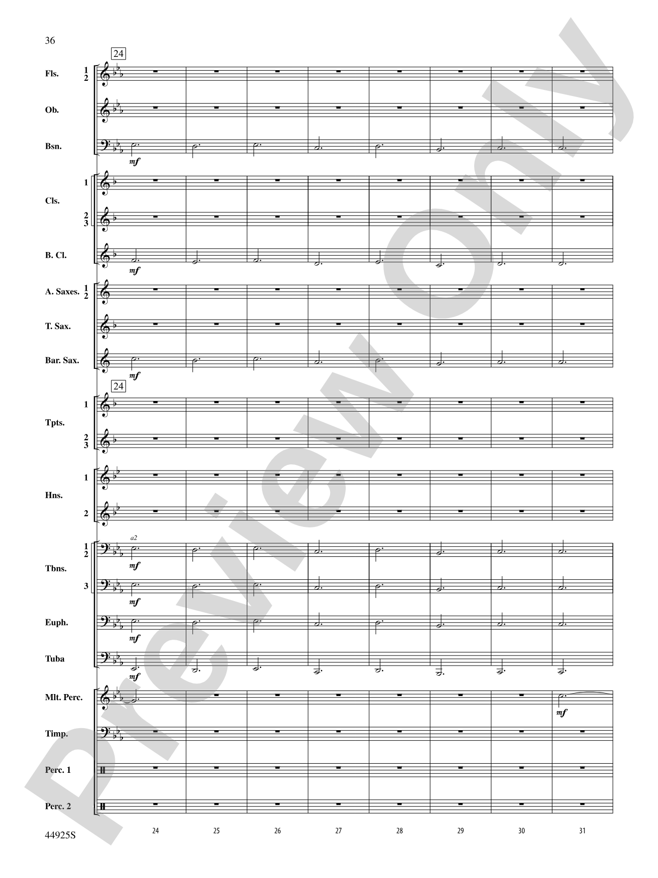 Suite from Symphonie Fantastique: Concert Band Conductor Score & Parts