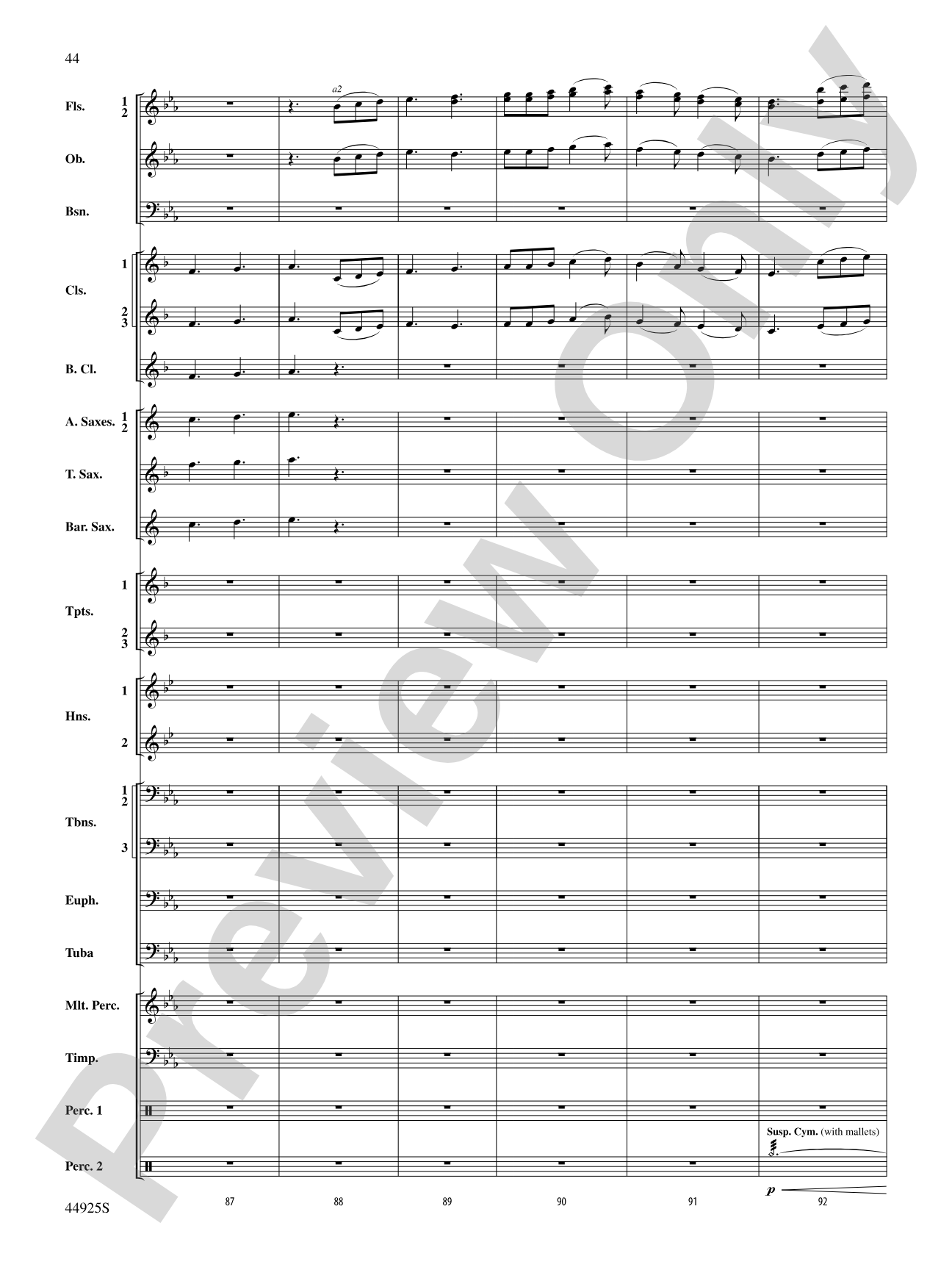 Suite from Symphonie Fantastique: Concert Band Conductor Score & Parts