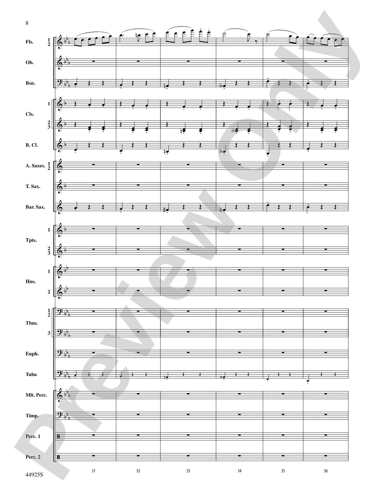 Suite from Symphonie Fantastique: Concert Band Conductor Score & Parts