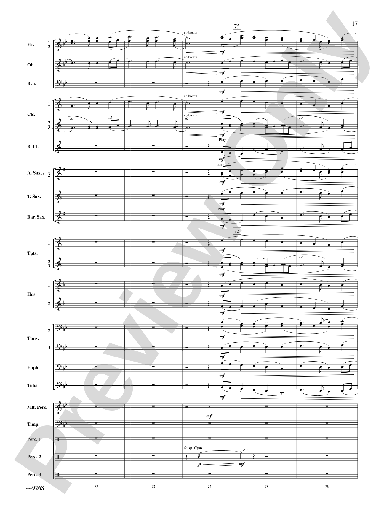 Australiana: Concert Band Conductor Score & Parts