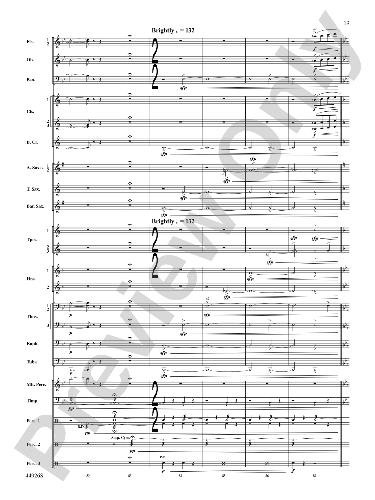 Australiana: Concert Band Conductor Score & Parts