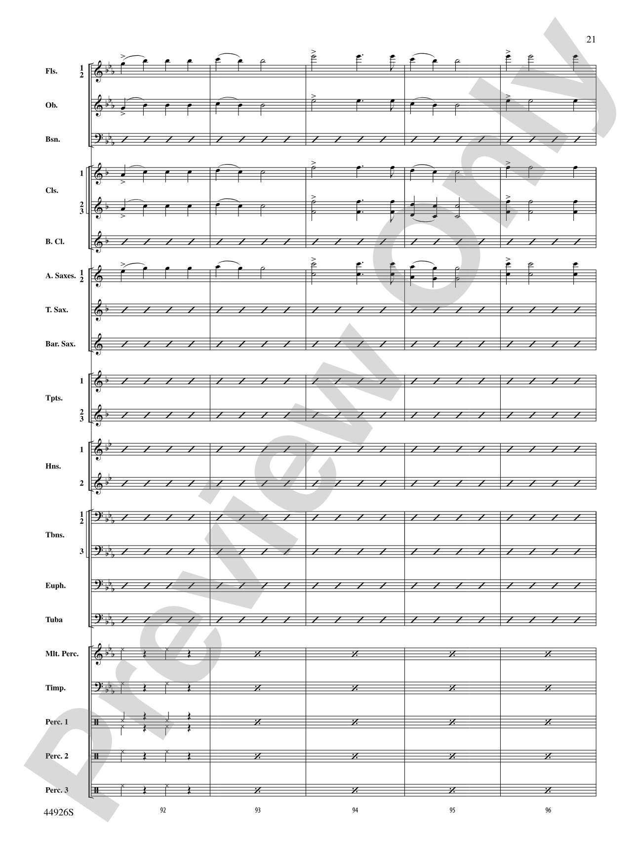 Australiana: Concert Band Conductor Score & Parts