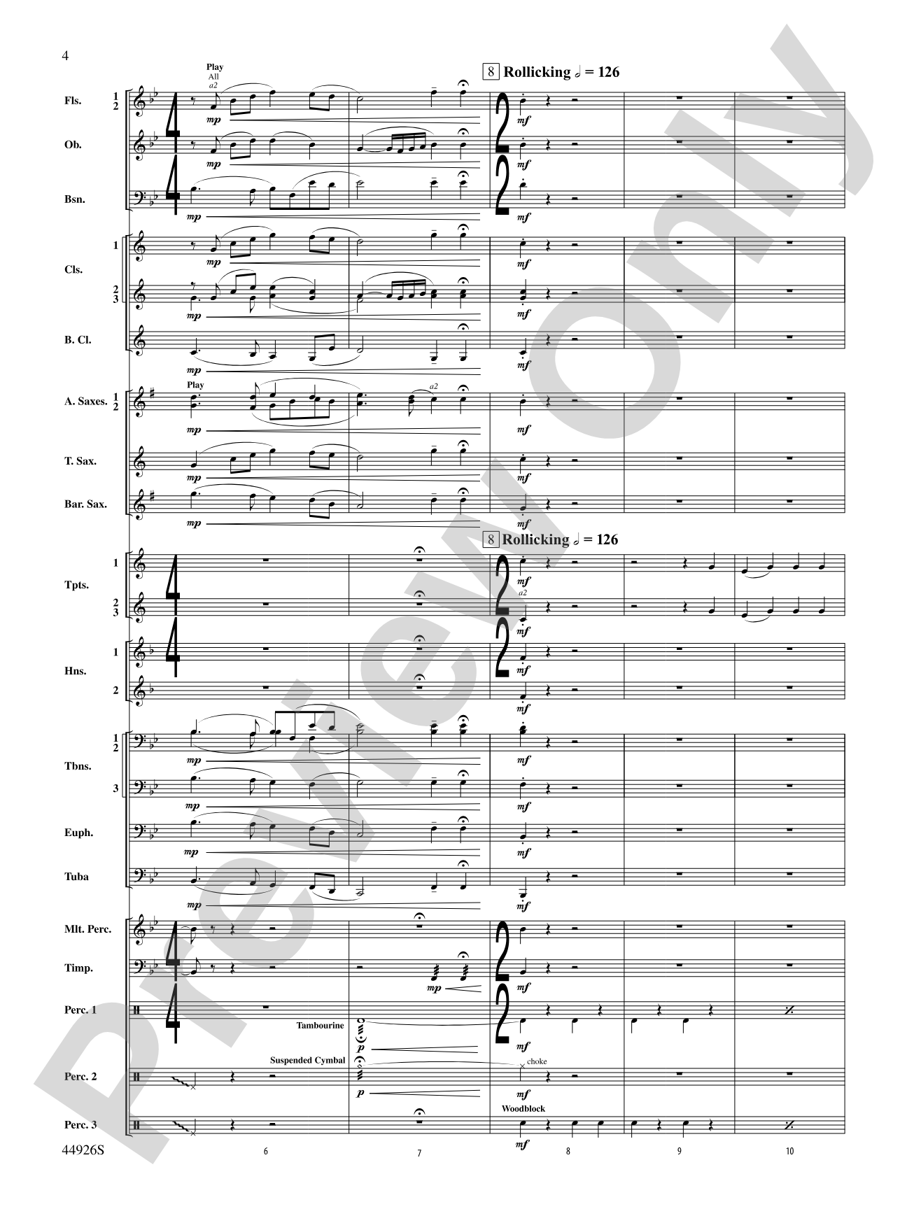 Australiana: Concert Band Conductor Score & Parts