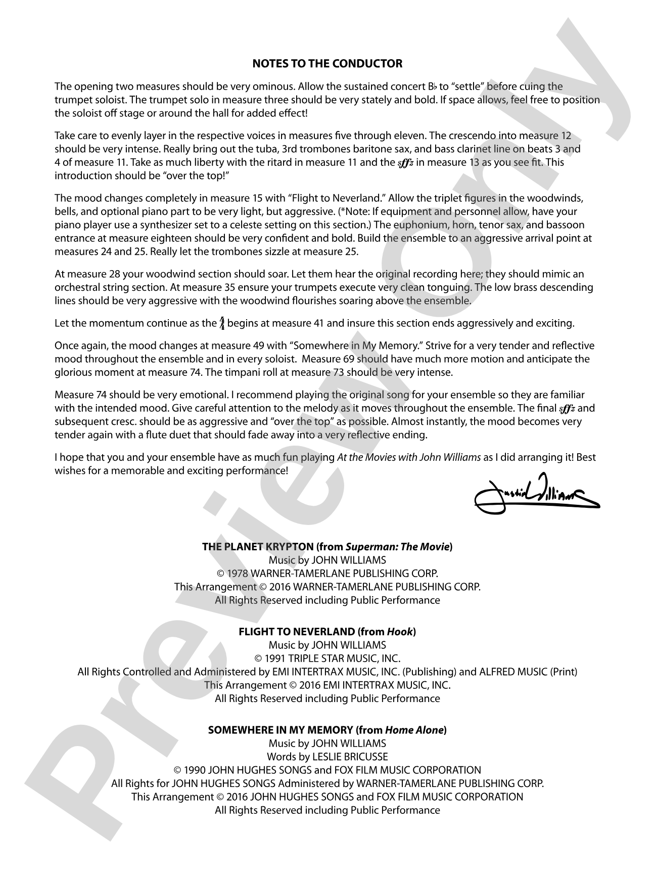 At the Movies with John Williams: Score