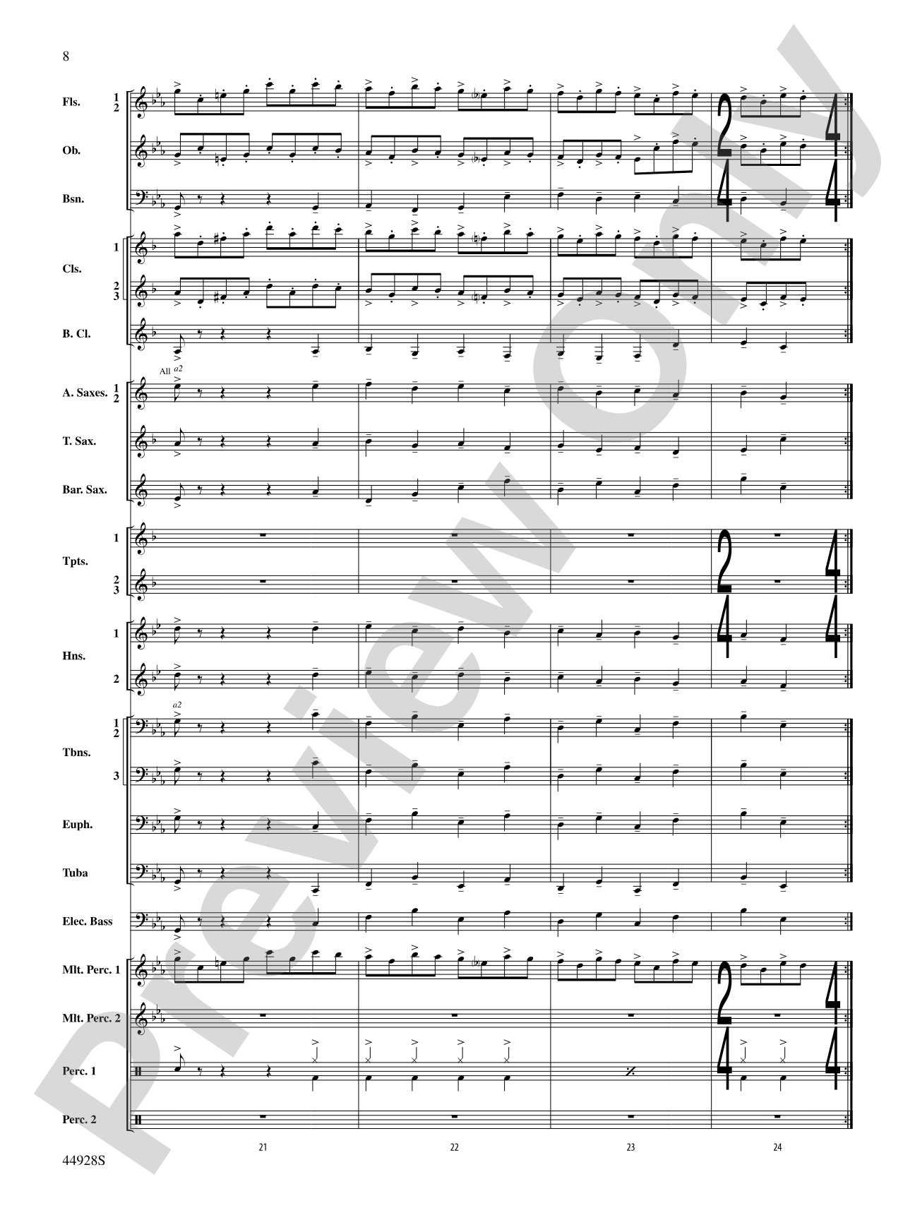 Dreams of Fireflies (On a Christmas Night): Concert Band Conductor Score & Parts