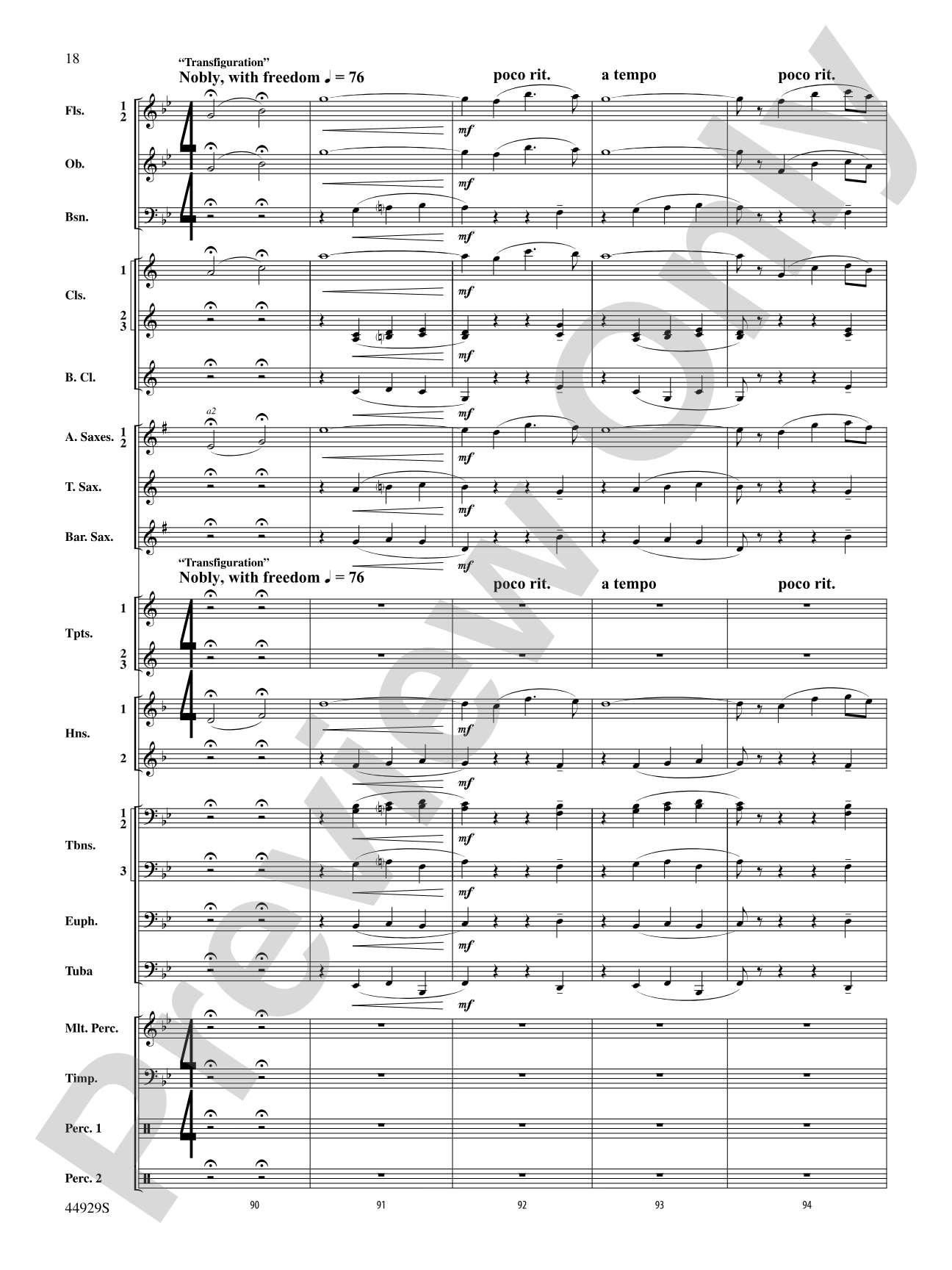 Pan: Highlights from the Warner Bros. Pictures Motion Picture Soundtrack: Concert Band Conductor Score & Parts
