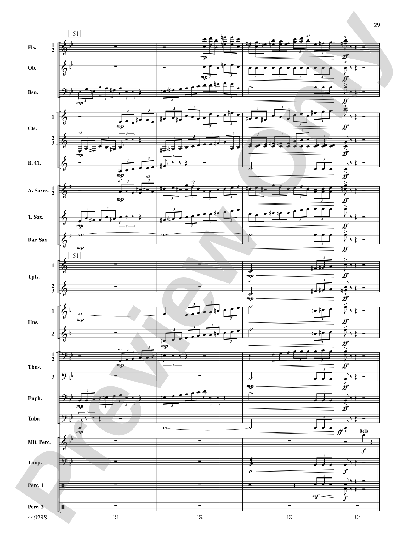 Pan: Highlights from the Warner Bros. Pictures Motion Picture Soundtrack: Concert Band Conductor Score & Parts
