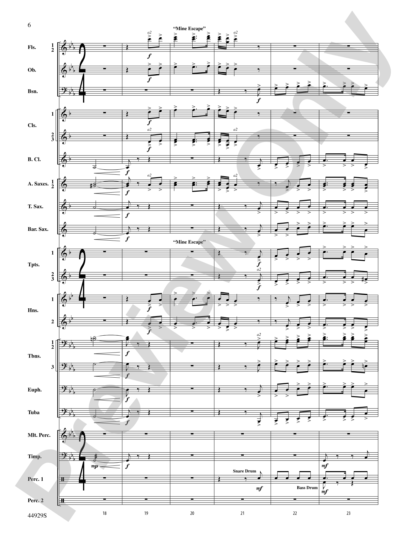 Pan: Highlights from the Warner Bros. Pictures Motion Picture Soundtrack: Concert Band Conductor Score & Parts