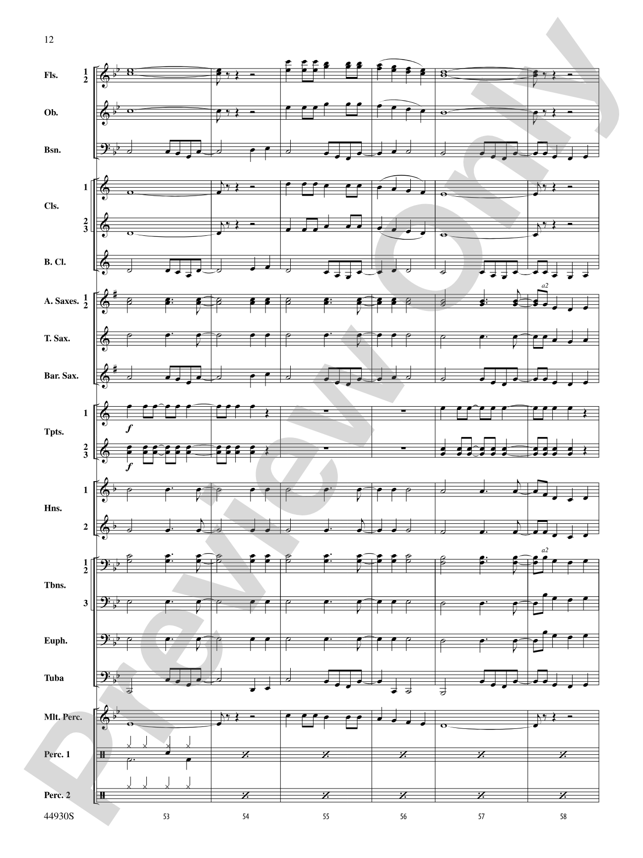 Christmas Vacation: Concert Band Conductor Score & Parts