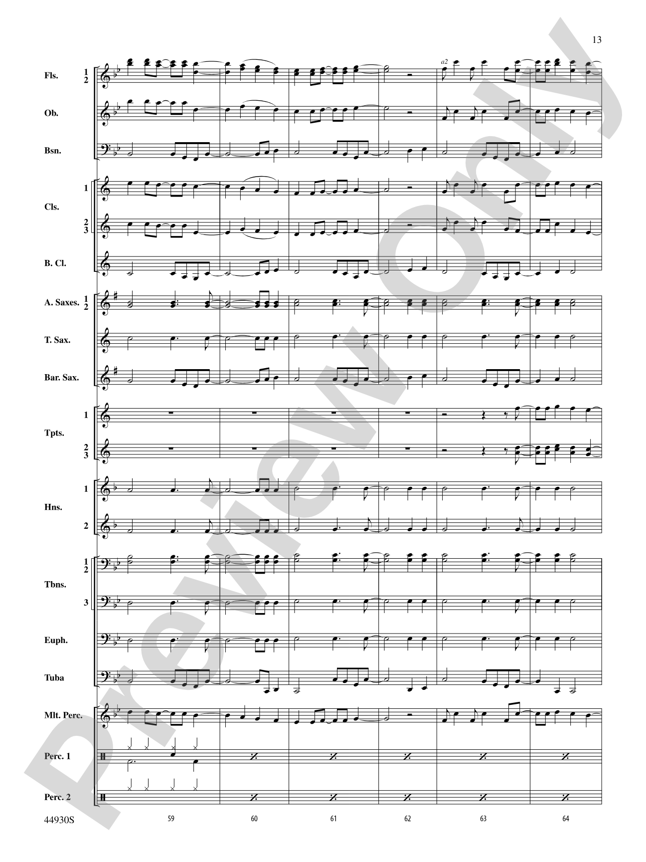 Christmas Vacation: Concert Band Conductor Score & Parts