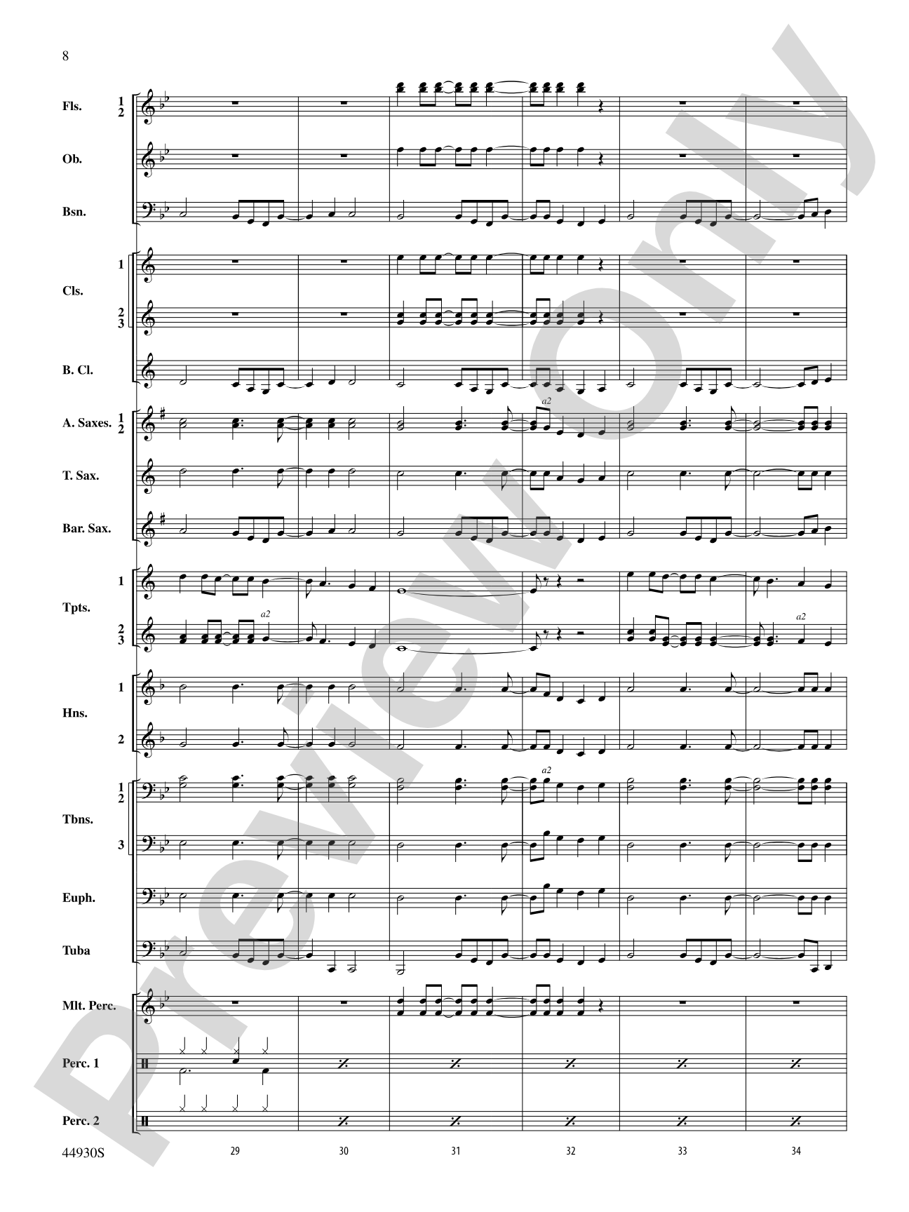 Christmas Vacation: Concert Band Conductor Score & Parts