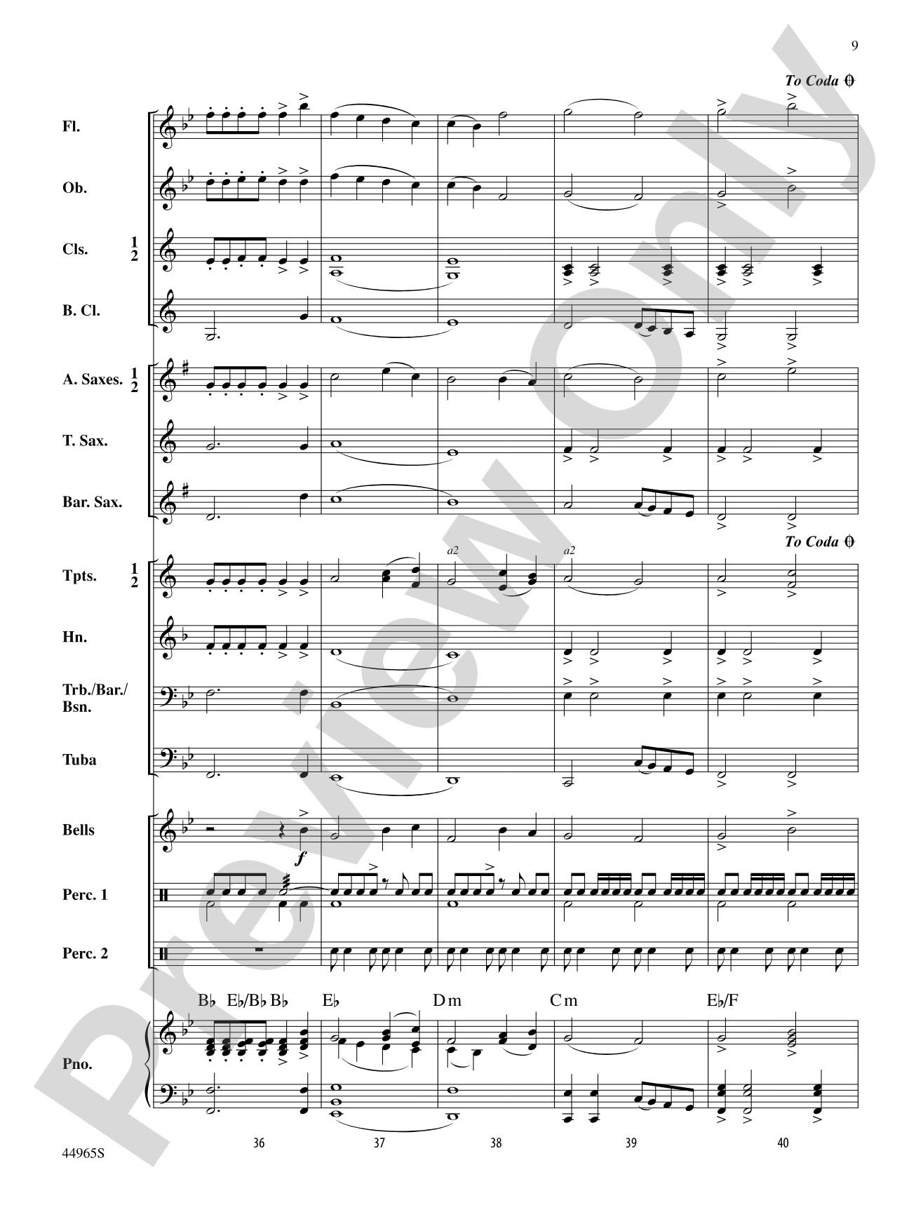 Windward Overture: Concert Band Conductor Score & Parts