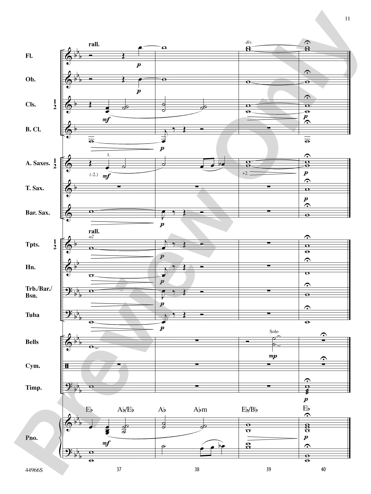 Sonatina: Concert Band Conductor Score & Parts
