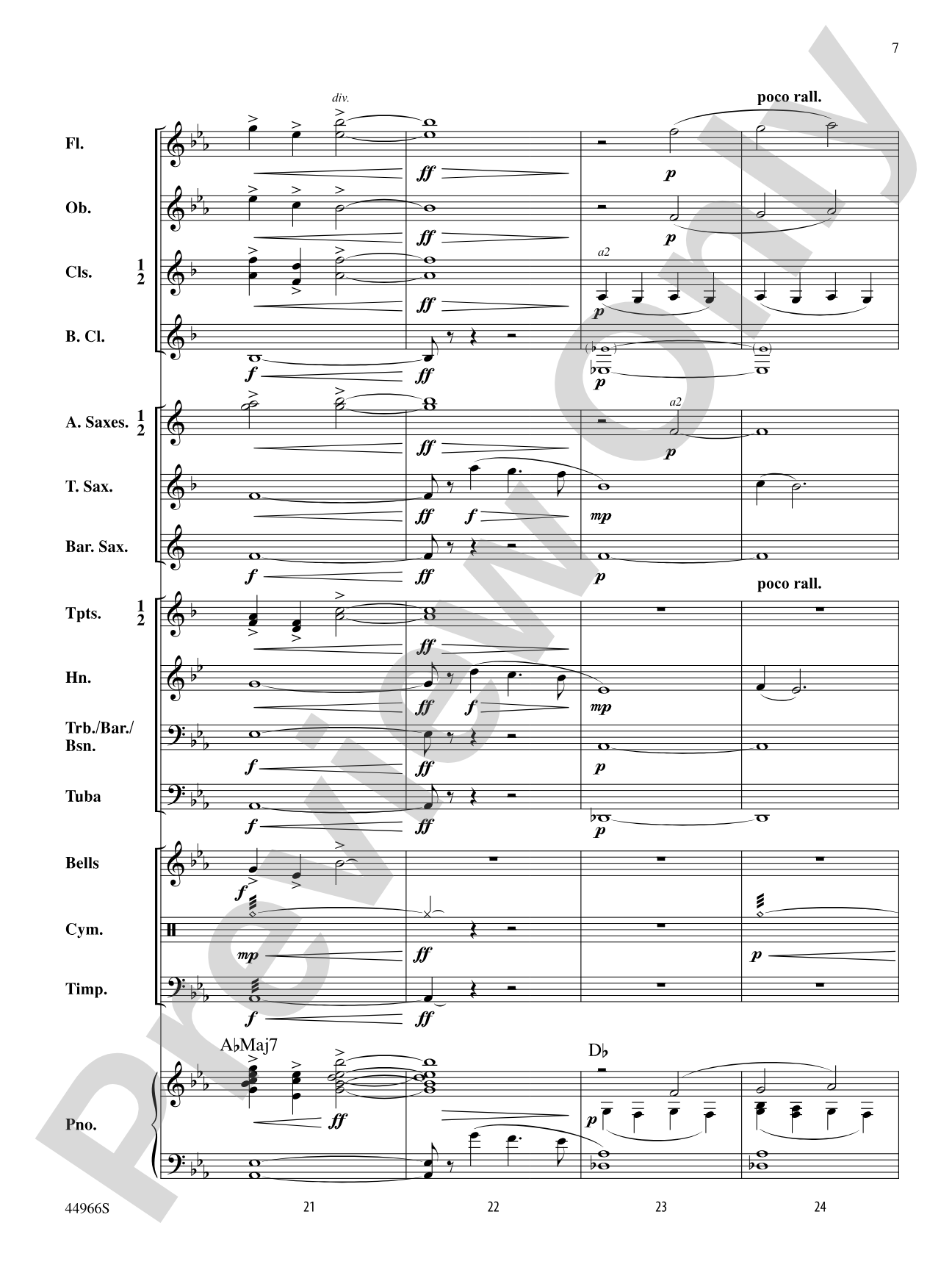 Sonatina: Concert Band Conductor Score & Parts